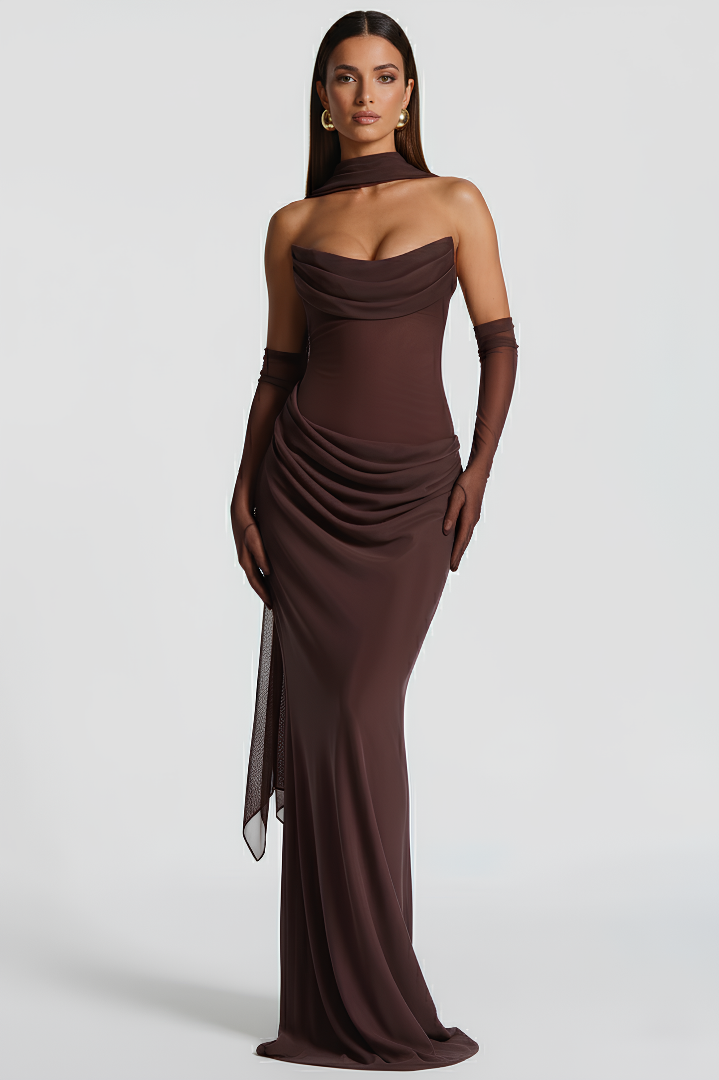 Langes Kleid Bustier Alessia