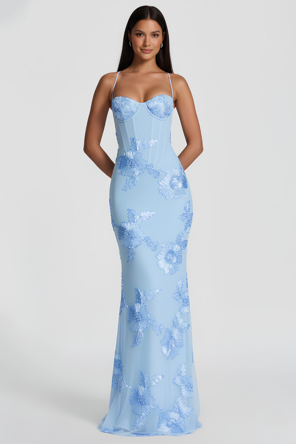 Langes Kleid Bustier Viena