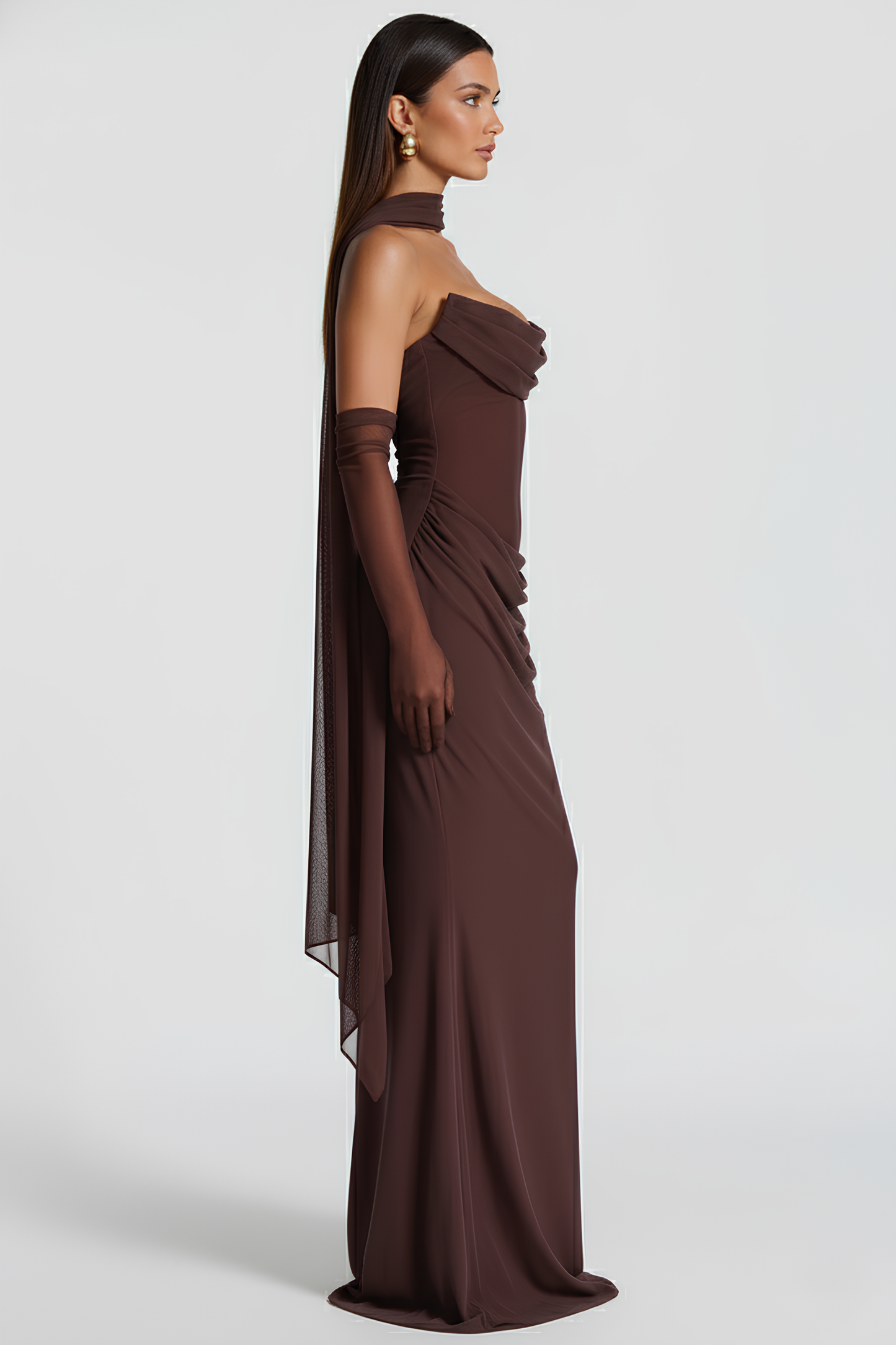 Langes Kleid Bustier Alessia