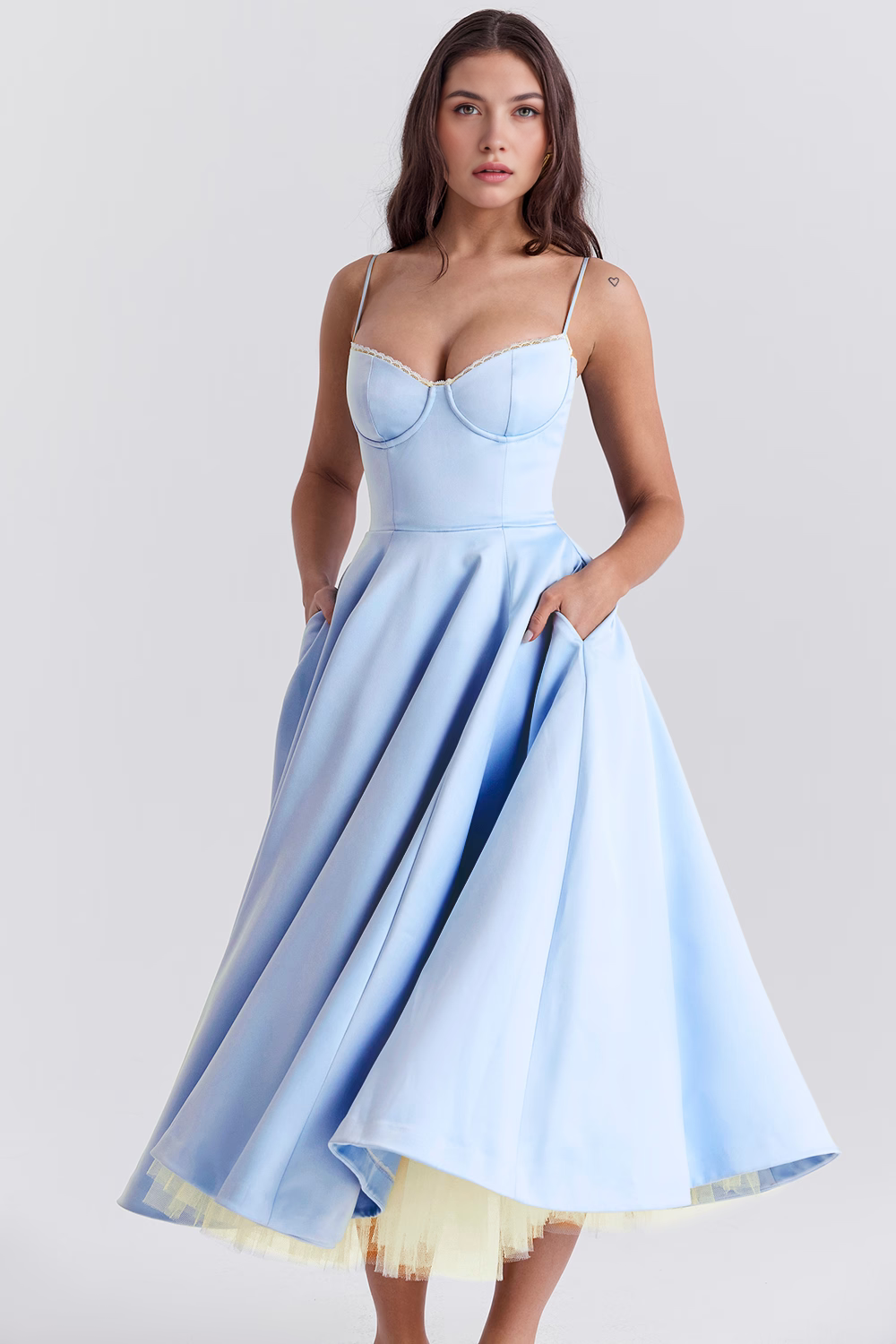 Midikleid Cloe - Doppellagig