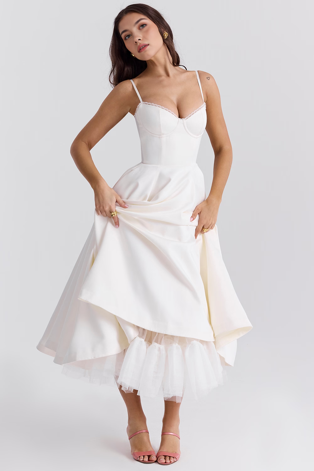 Midikleid Cloe - Doppellagig