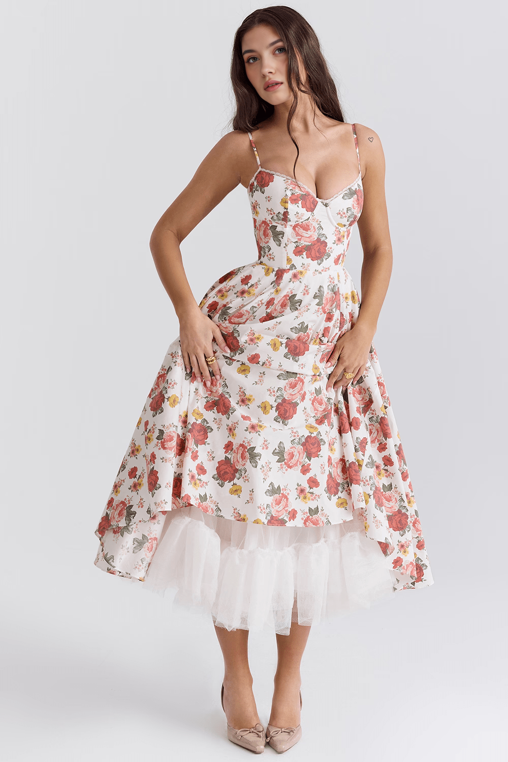 Midikleid Cloe - Doppellagig