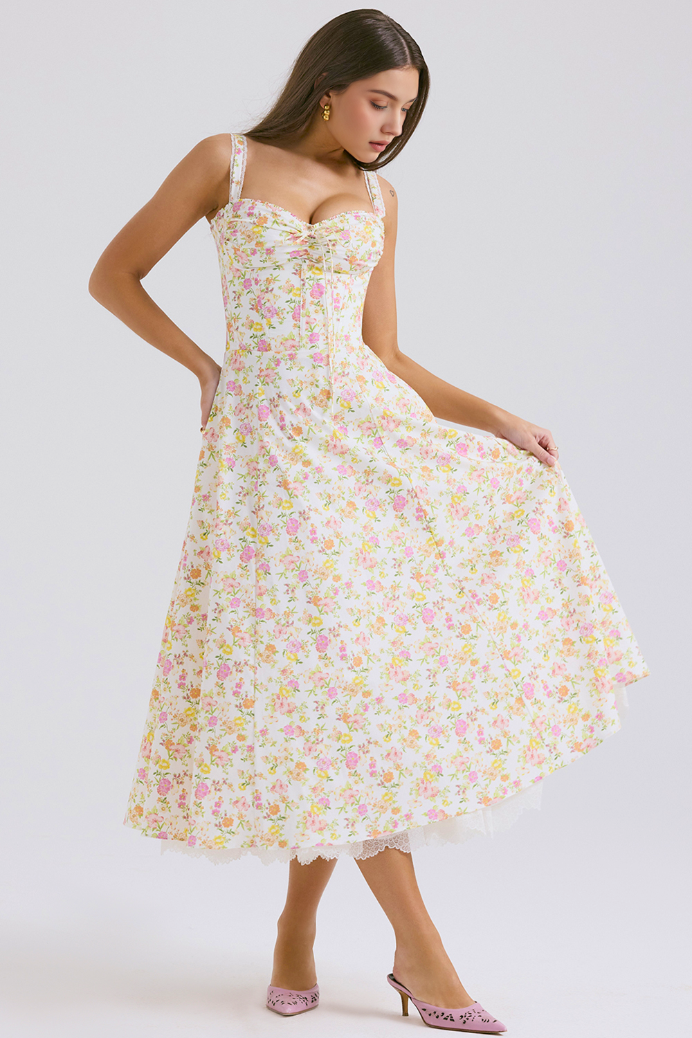 Kleid Bustier Spitze Valentina