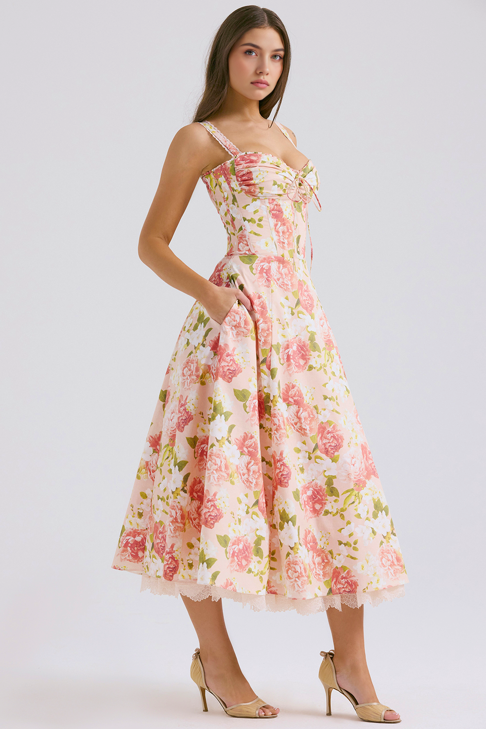 Kleid Bustier Spitze Valentina