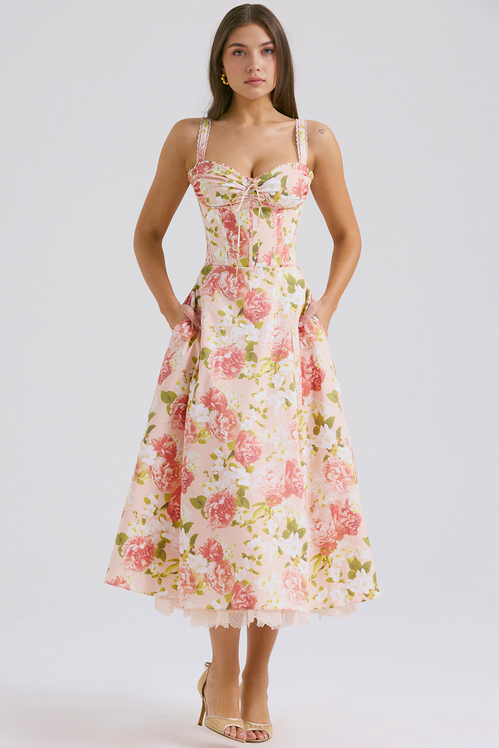 Kleid Bustier Spitze Valentina