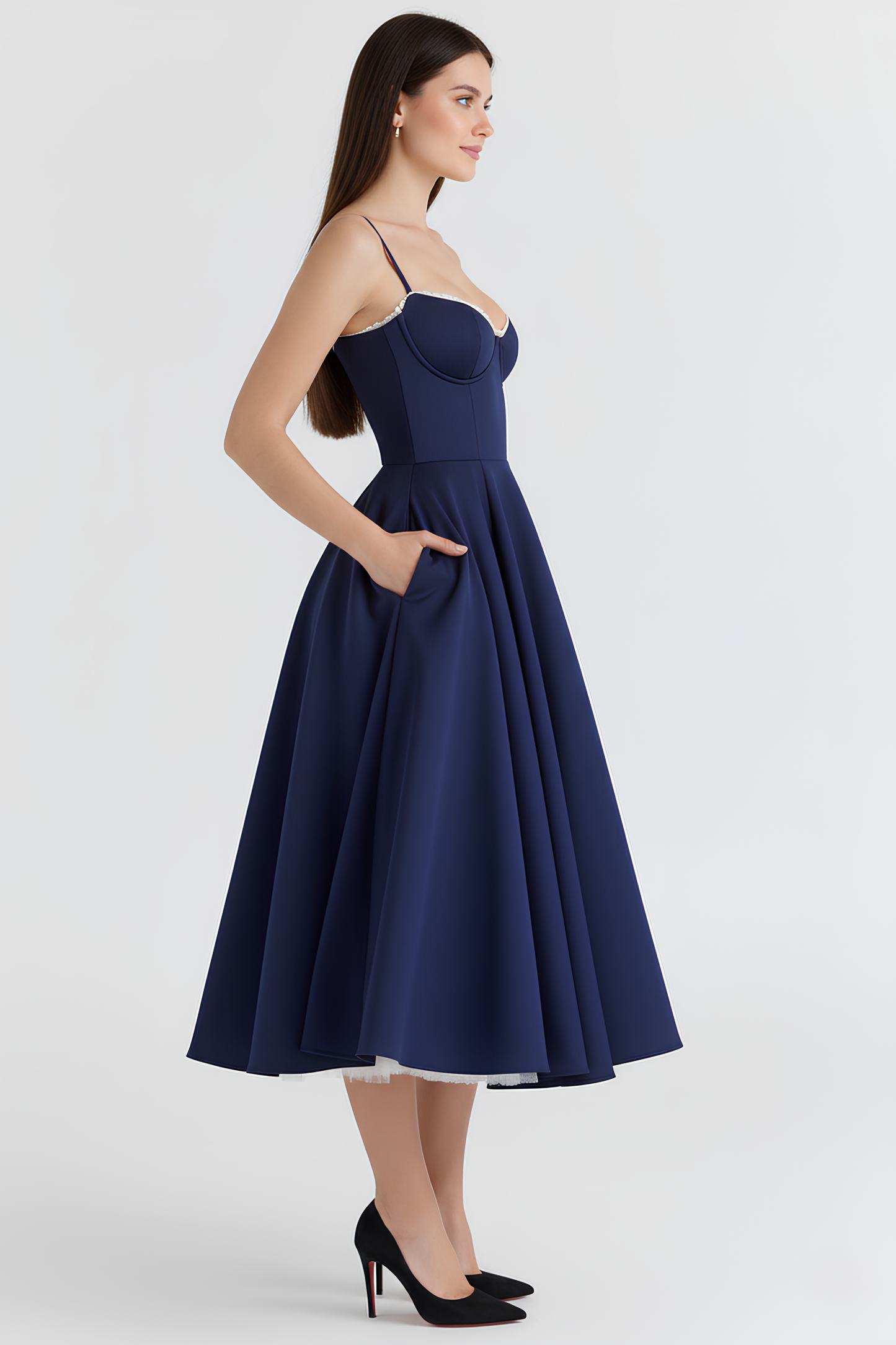 Midikleid Cloe - Doppellagig