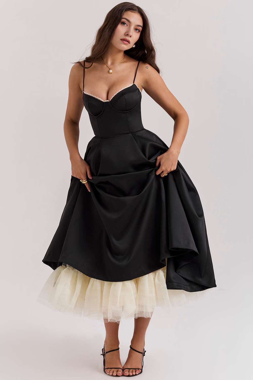 Midikleid Cloe - Doppellagig
