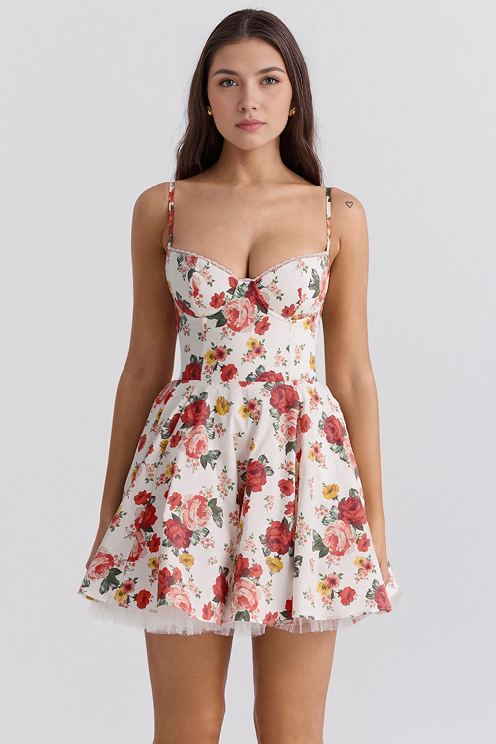 Kurzes Kleid Cloe - Doppellagig