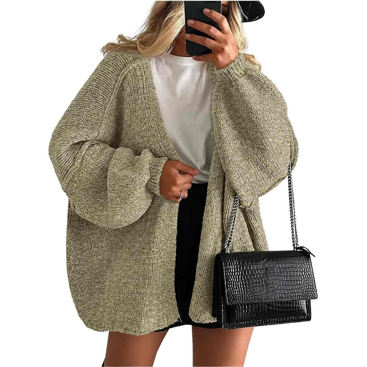 SVEA — Oversize Strickjacke + GRATIS Winterschal