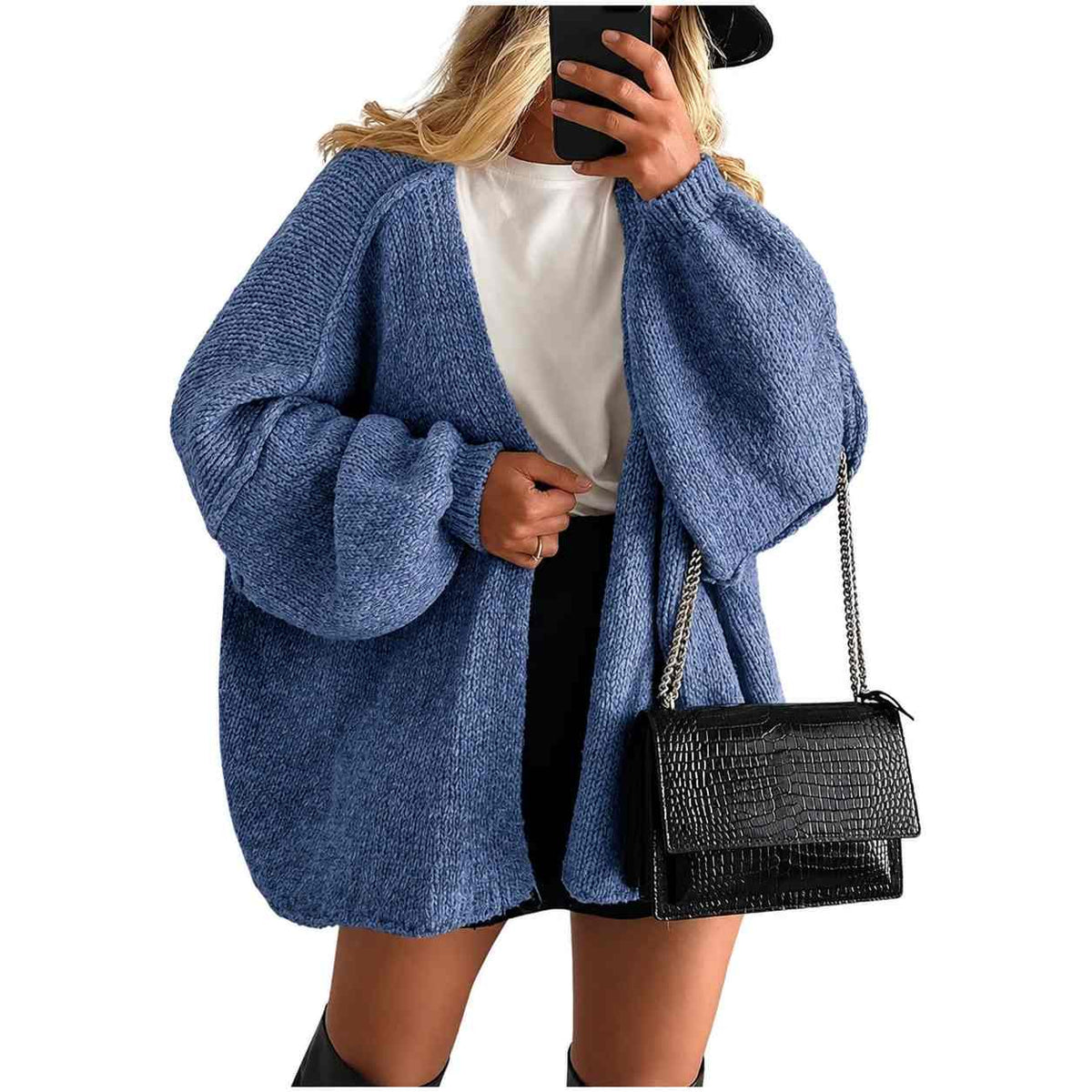 SVEA — Oversize Strickjacke + GRATIS Winterschal