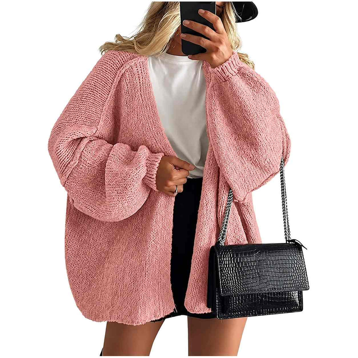 SVEA — Oversize Strickjacke + GRATIS Winterschal